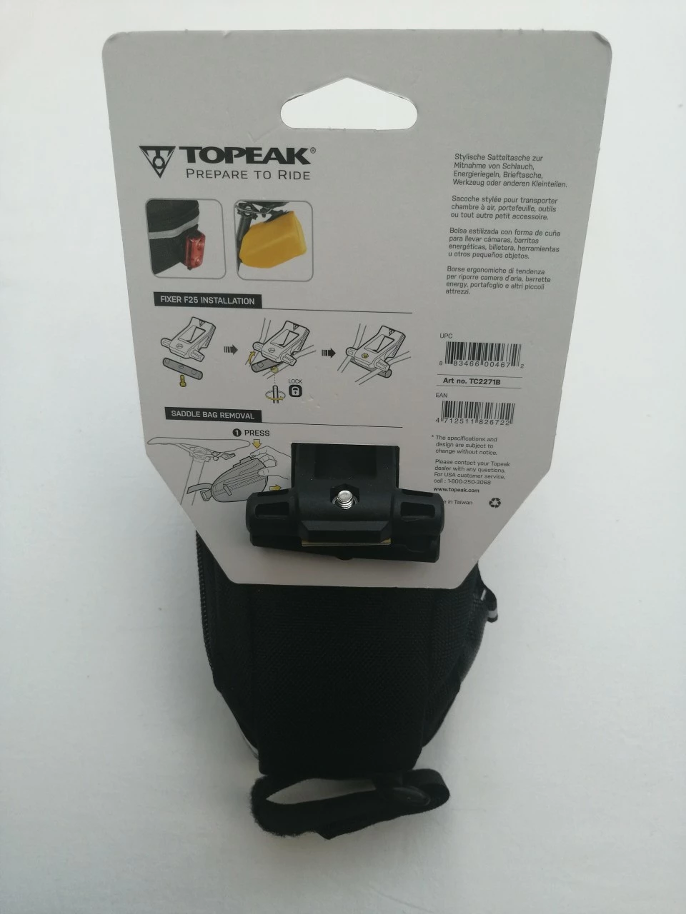 Topeak Wedge Pack 2 Small Satteltasche QuickClick 4 Topeak Wedge Pack 2 Small Satteltasche QuickClick – Bild 2