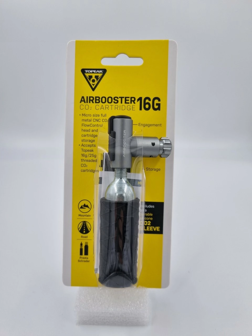 Topeak Airbooster CO2 Cartridge 16 G CO2-Kit 3 Topeak Airbooster CO2 Cartridge 16 G CO2-Kit