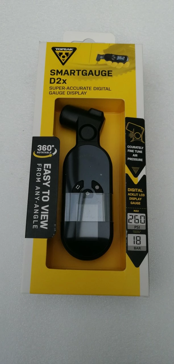Topeak Smartgauge D2X Digitaler Druckluftprüfer Schwarz 18Bar 260Psi 3 Topeak Smartgauge D2X Digitaler Druckluftprüfer Schwarz 18Bar 260Psi