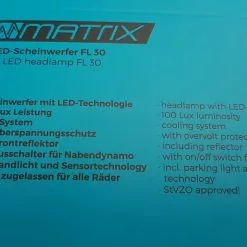 MATRIX LED Scheinwerfer 100 LUX FL30 Standlicht + Sensor 8 MATRIX LED Scheinwerfer 100 LUX FL30 Standlicht + Sensor -E-Bikes Verkäufe 20180912 141430 3 1280x1280