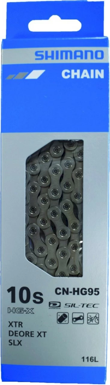 Shimano Fahrrad Kette HG95 10-fach 116 Glieder ICNHG95116I OVP 3 Shimano Fahrrad Kette HG95 10-fach 116 Glieder ICNHG95116I OVP