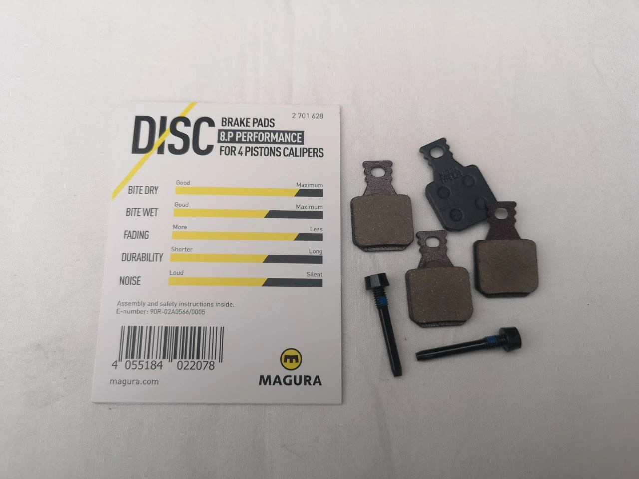 Magura Bremsbelag 8.P, Performance, Grau, Mit 2 Belaghalteschrauben 3 Magura Bremsbelag 8.P, Performance, Grau, Mit 2 Belaghalteschrauben