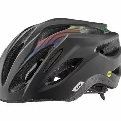 Liv Rev Comp MIPS Rennradhelm Schwarz Matt/regenbogen