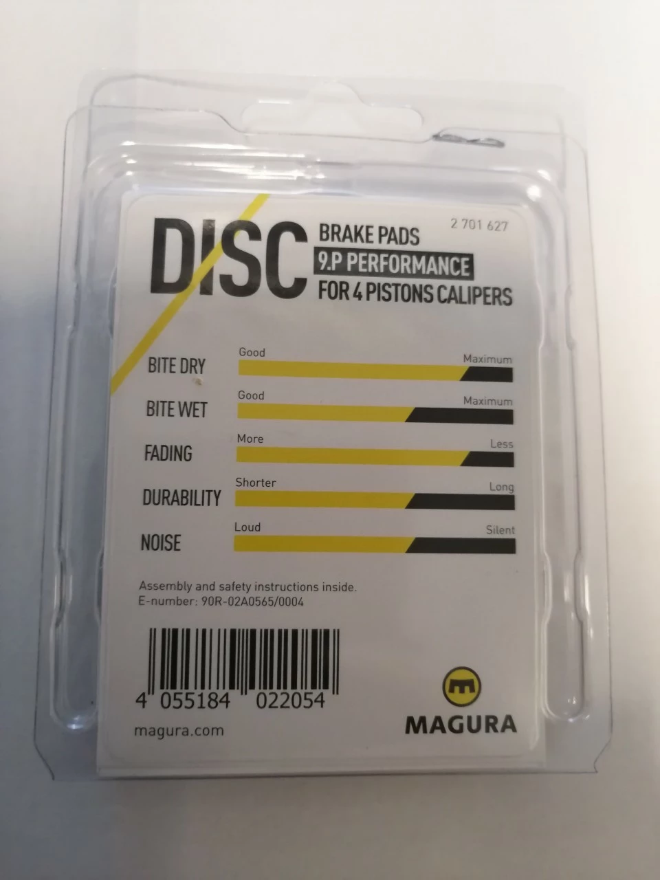 Magura Bremsbelag 9.P, Performance, Grau 1Paar 4 Magura Bremsbelag 9.P, Performance, Grau 1Paar – Bild 2