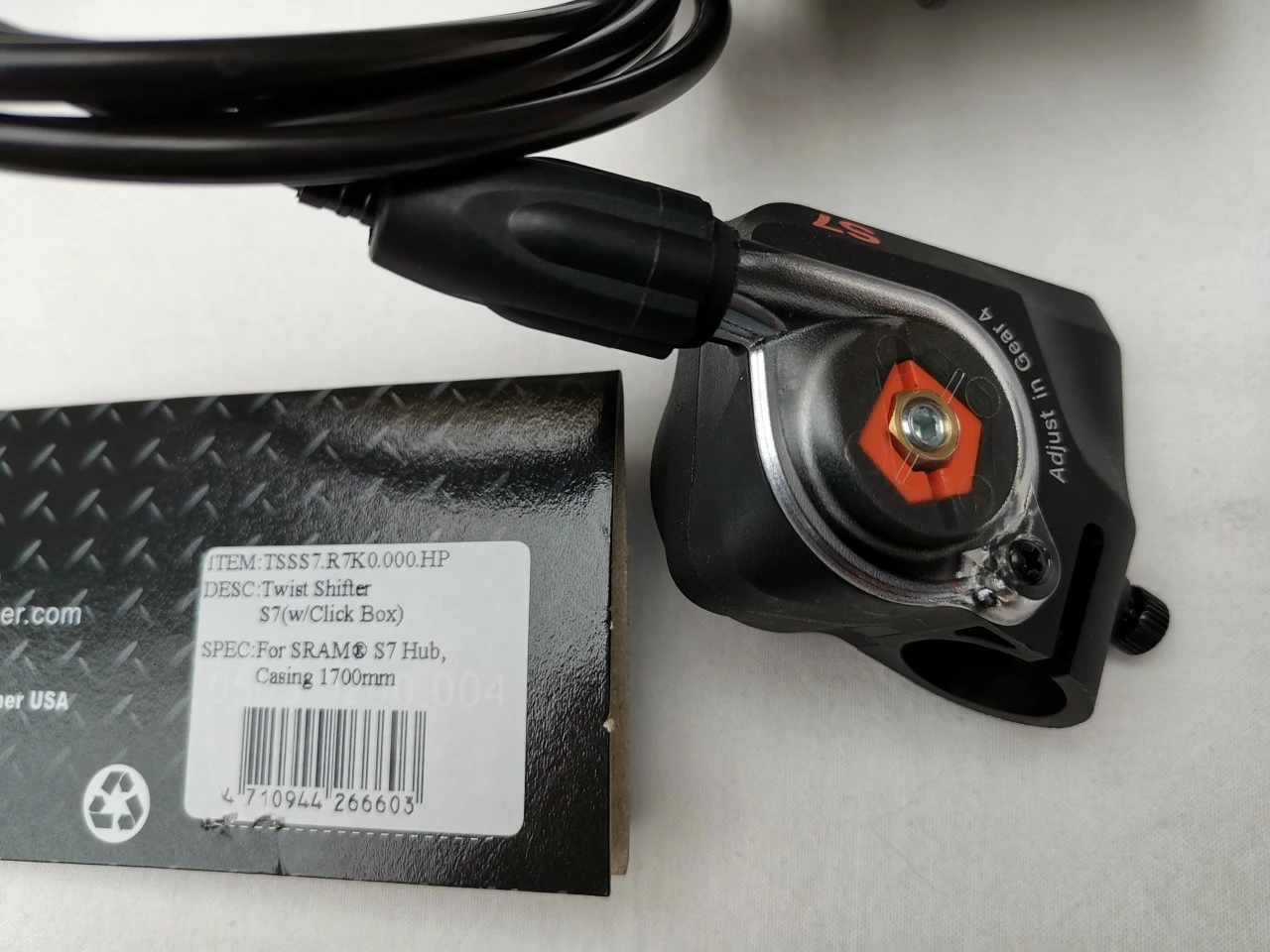 Drehgriffschalter Set Mit Klickbox 1700 Mm Für SRAM S7 Sturmey Archer 4 Drehgriffschalter Set Mit Klickbox 1700 Mm Für SRAM S7 Sturmey Archer – Bild 2