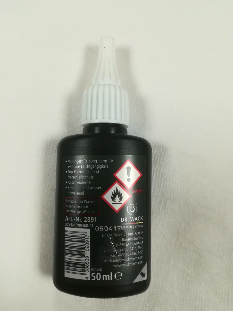 Dr. Wack F100 Trockenschmierstoff Tropfflasche 50 Ml (100ml/13,78€) 3 Dr. Wack F100 Trockenschmierstoff Tropfflasche 50 Ml (100ml/13,78€)