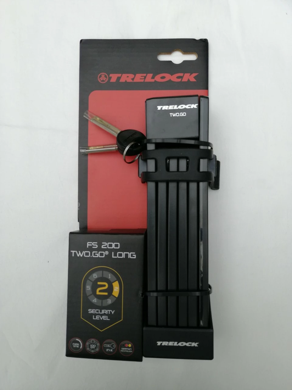 TRELOCK Faltschloss FS 200 TWO.GO Schwarz 100 Cm A 4 TRELOCK Faltschloss FS 200 TWO.GO Schwarz 100 Cm A – Bild 2