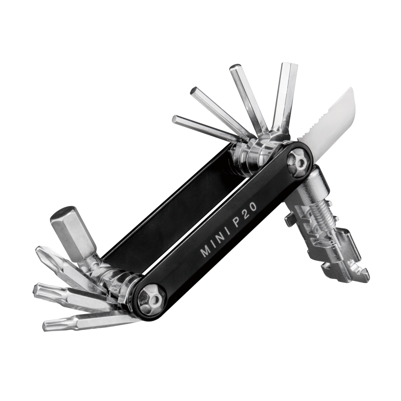 Topeak Mini P 20 Multifunktionswerkzeug Mit Tasche Schwarz 3 Topeak Mini P 20 Multifunktionswerkzeug Mit Tasche Schwarz