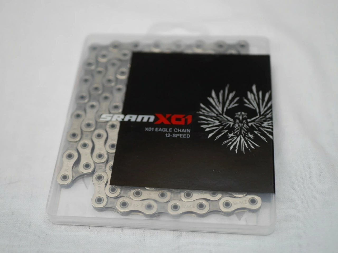 Sram X01 Eagle Kette 12-fach Hollow Pin Silber 126 Glieder 3 Sram X01 Eagle Kette 12-fach Hollow Pin Silber 126 Glieder