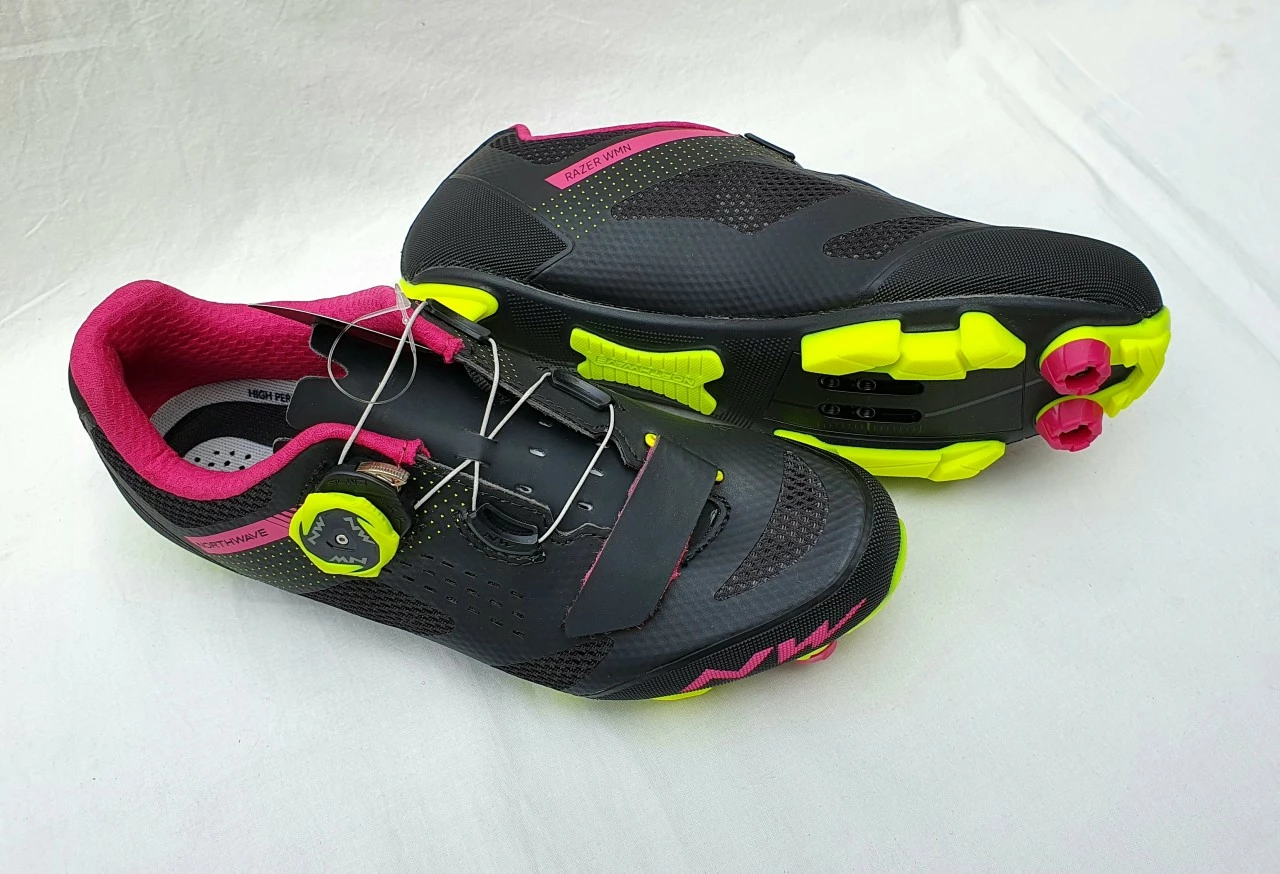 Northwave Razer WMN Damen MTB Schuh Schwarz Fuchsia Gelb 2021 3 Northwave Razer WMN Damen MTB Schuh Schwarz Fuchsia Gelb 2021