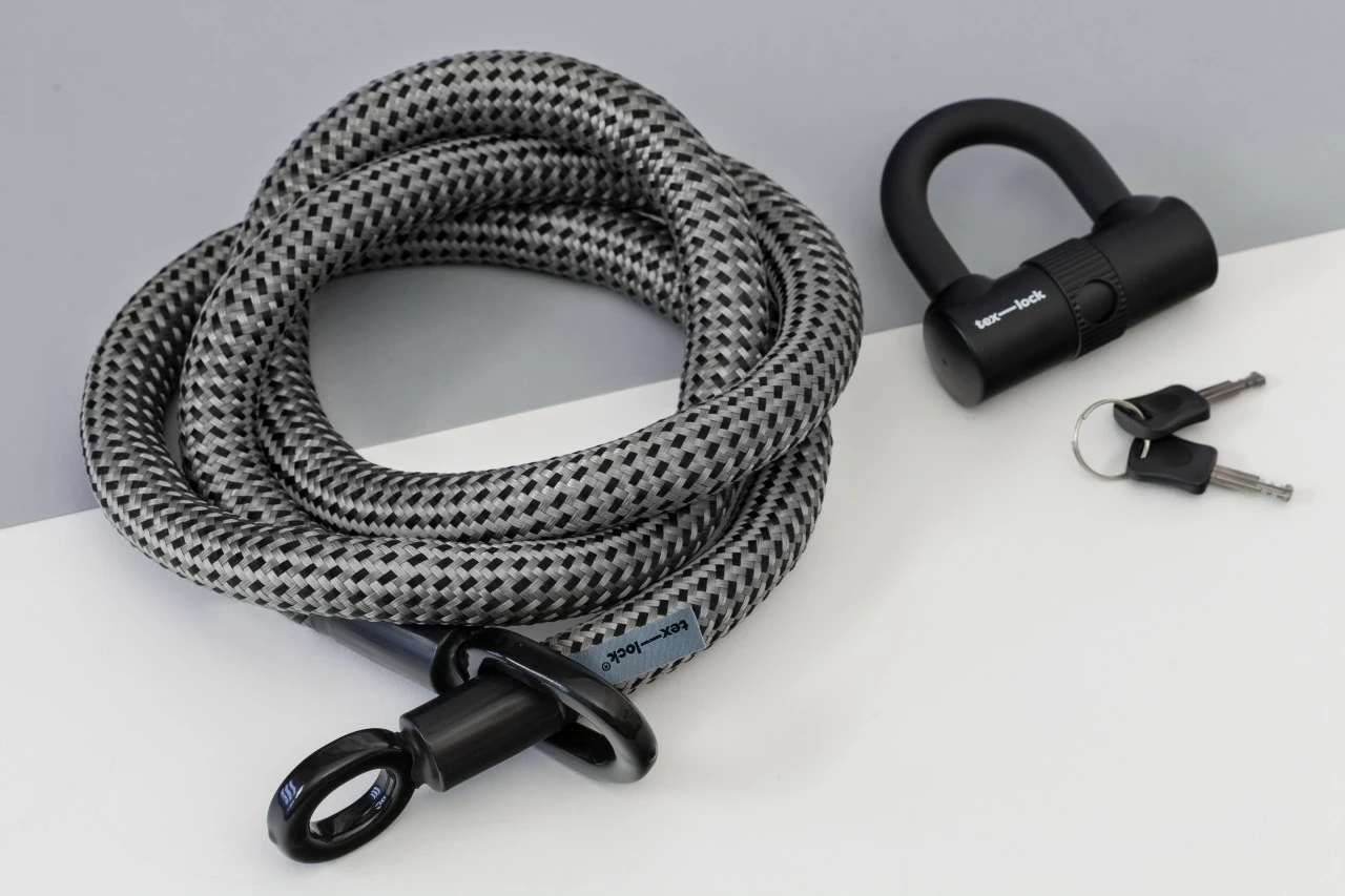 Tex-Lock Eyelet L 160 Cm, Grau Schwarz 3 Tex-Lock Eyelet L 160 Cm, Grau Schwarz