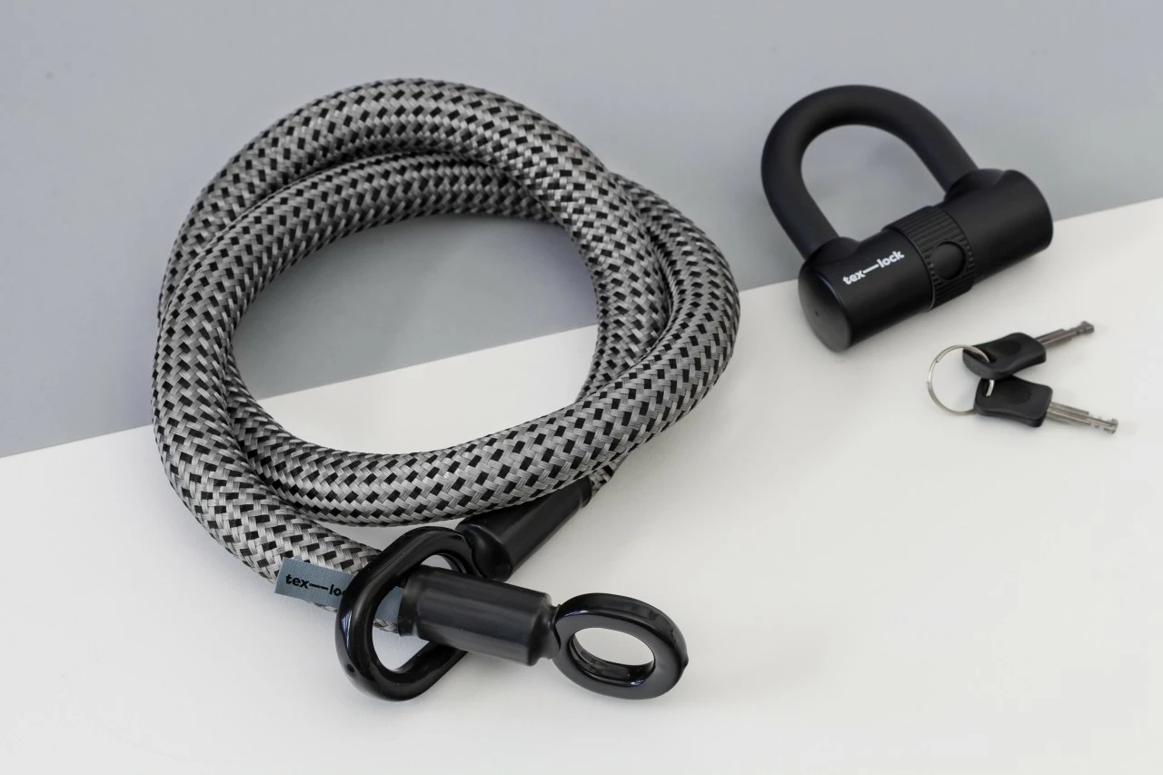 Tex-Lock Eyelet M 120cm, Grau Schwarz 3 Tex-Lock Eyelet M 120cm, Grau Schwarz